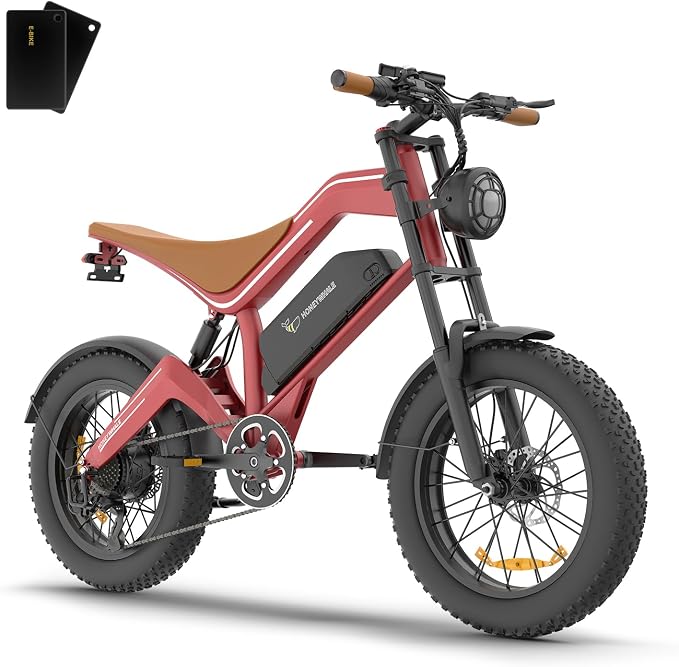 🚲 Bicicleta Eléctrica de Montaña 20" Llantas Gruesas Fat Tire, Motor 1500W Velocidad Máxima 48 km/h, Batería 48V 23Ah Larga Duración, Bici Todo Terreno para Adultos