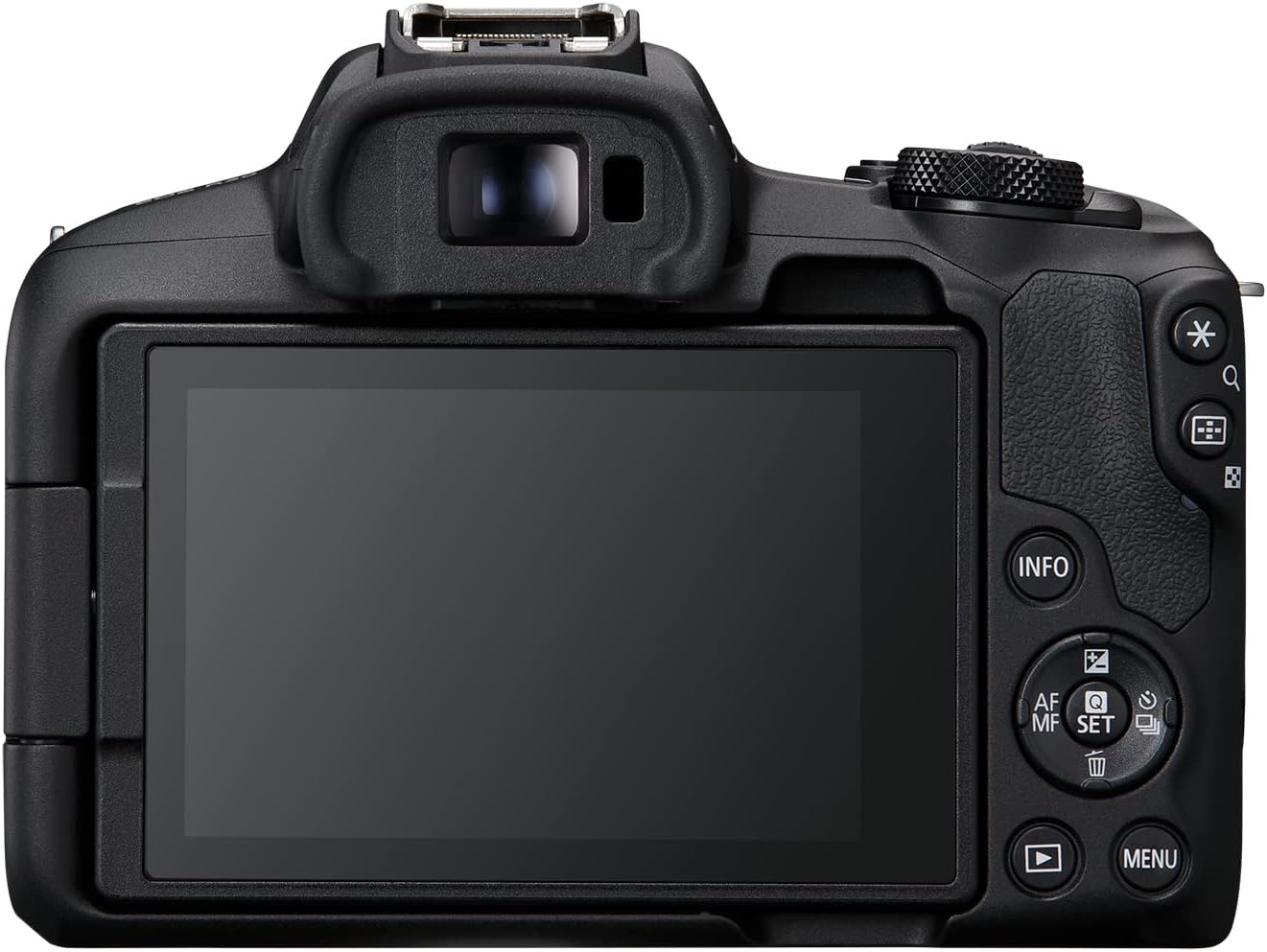 Canon EOS R50 Cámara de vlogging sin Espejo (Negro) con RF-S18-45mm F4.5-6.3 es Lente STM, 24.2 MP, Video 4K, detección y Seguimiento de Temas, Compacto, conexión de Smartphone, creador de Contenido