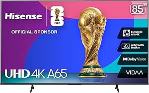  [Existencias Limitadas] 📺 Hisense Televisor QLED QD6S 65",75'',85'' 4K Smart Fire TV | AI 4K Upscaler, Dolby Vision·Atmos, Modo Ocular y Game Mode Plus, Patrocinador Oficial Copa Mundial FIFA 2026™