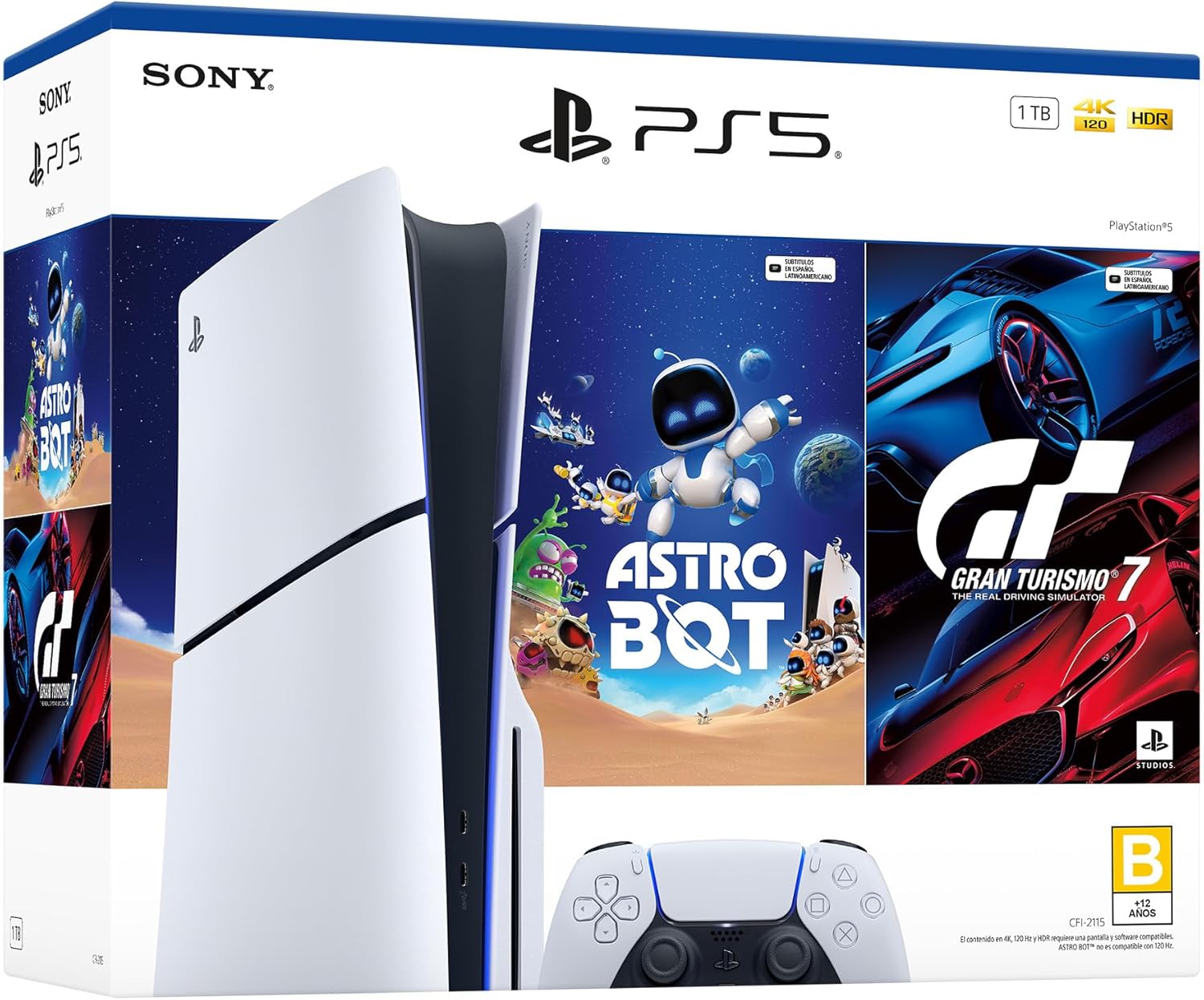 Consola PlayStation 5 de 1 TB: ASTRO BOT y Gran Turismo 7, Modelo PS5STA-ASTRO