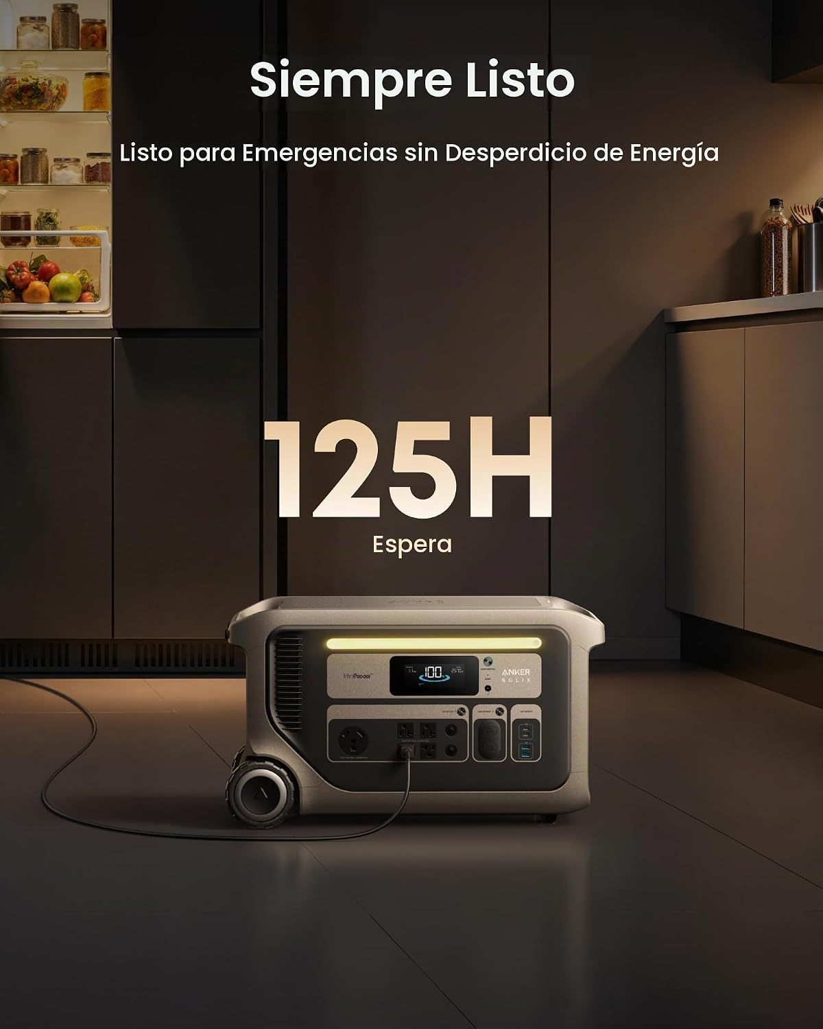 ⚡Anker SOLIX F3000 Estación de Energía Portátil 3072Wh 6000W, Expandible 24kWh, Solar para Hogar, Apagones y Camping