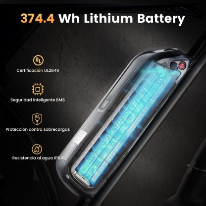CYCROWN CycRun Bicicleta Electrica para Adultos, Moto Electrica con Potencia Máxima del Motor 1000W,Autonomía 70-90KM, Velocidad de 35KM/H, con 20" Neumático Moto Bicicleta de Montaña