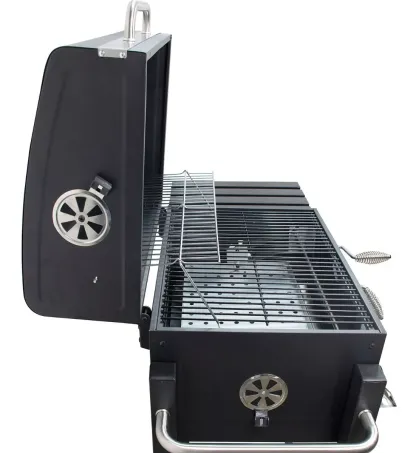 Asador Ahumador Carbon Para Carne Parrilla Resistente Acero Color Negro
