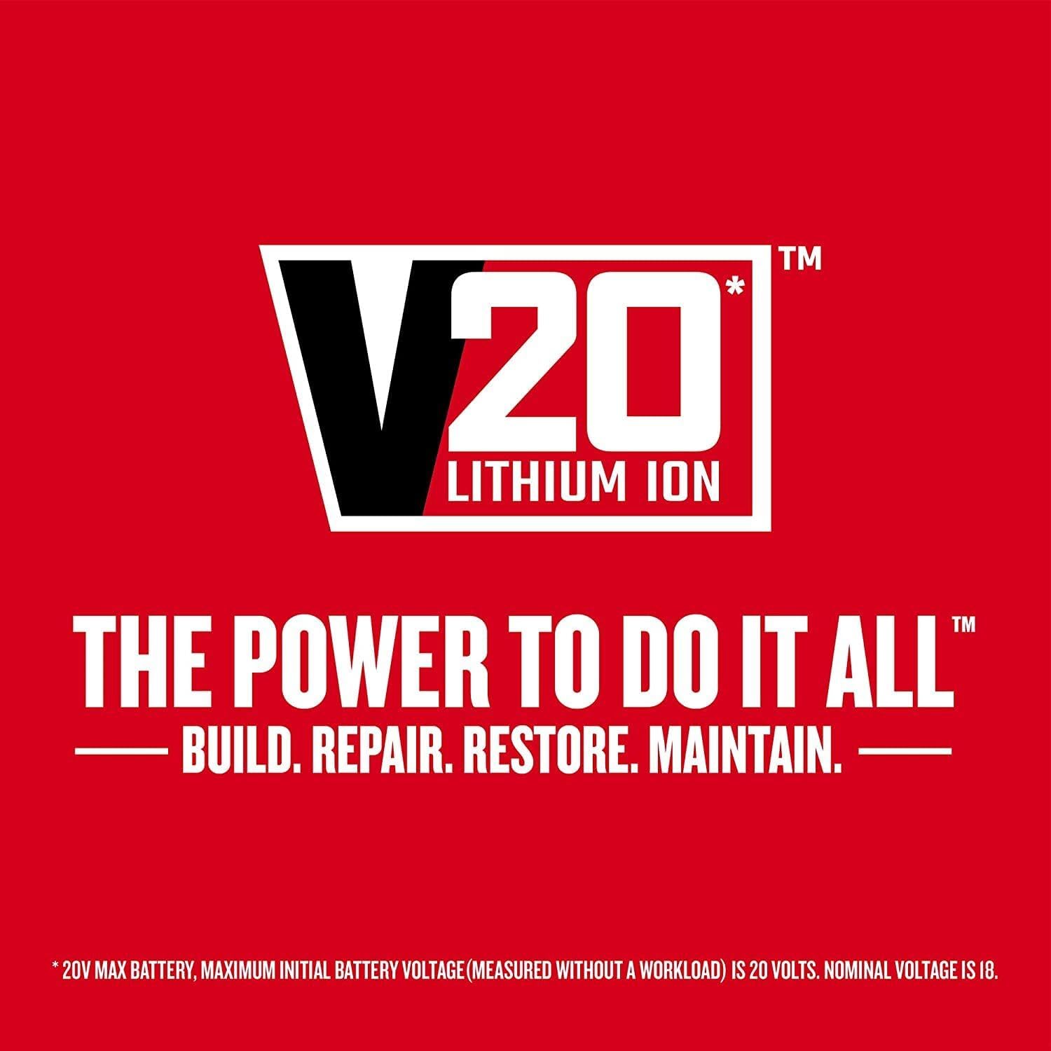 CRAFTSMAN Kit de Herramientas 20V Inalambricas con Taladro Atornillador y Atornilladro de Impacto con 2 Baterías CMCK200C2
