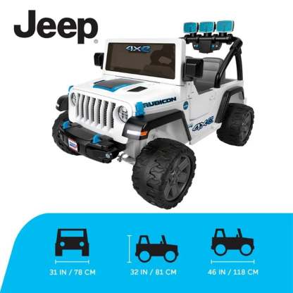 Vehículo Montable Fisher Price Power Wheels Jeep Wrangler 4XE 12V