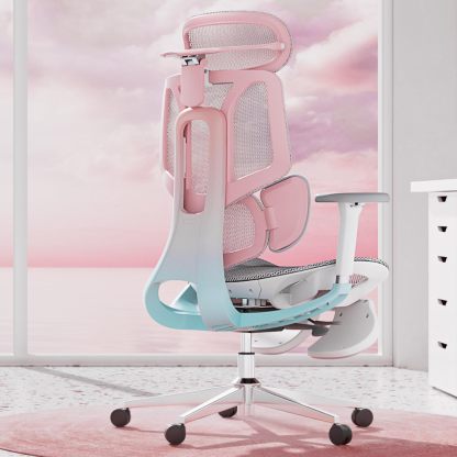 🪑Hbada E3 Air Silla de Oficina Ergonómica, Soporte Lumbar Dinámico de 3 Zonas, Reposacabezas Ajustable 3D, Reposabrazos 3D, Silla de Ordenador Giratoria