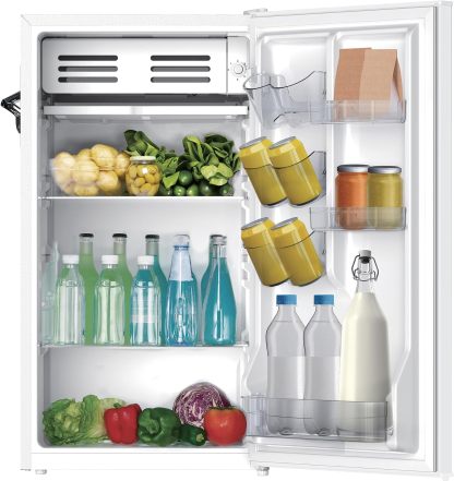 ❄️ Refrigerador compacto retro Frigidaire con enfriador, refrigerador de mostrador de 3.2 pies cúbicos con abridor de botellas incorporado, ideal para oficina, dormitorio, residencia estudiantil o cabaña