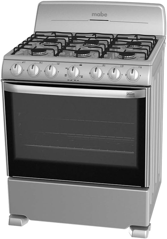 Mabe EM7620BAIS1 Estufa de Piso, 76 cm, color Silver