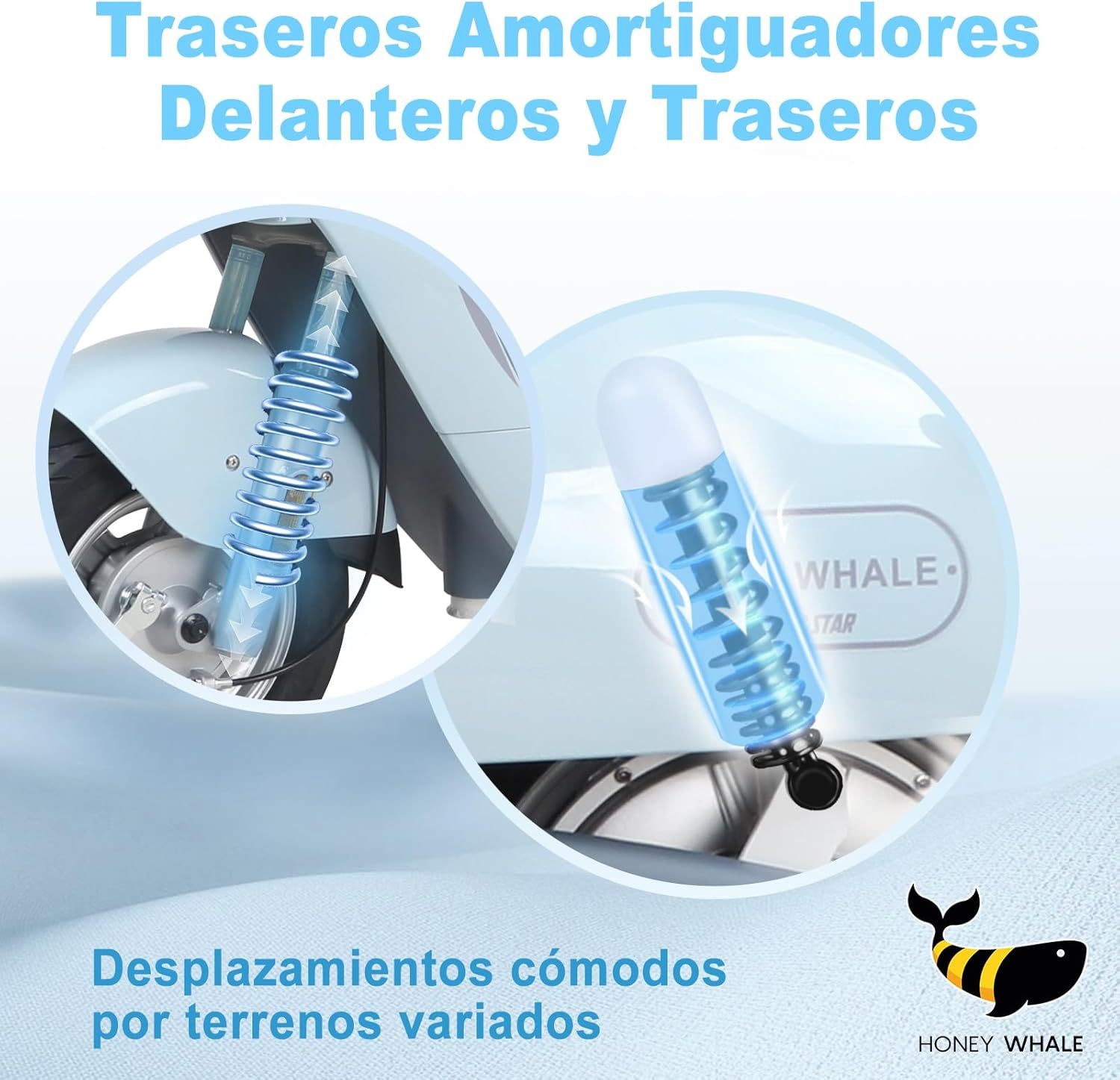 HONEYWHALE UNA Bicicleta Electrica para Adultos, Moto Electrica con Alarma, Potencia Motor MAX 800W, Velocidad MAX 45KM/H, Autonomía 60KM, Bateria 20AH de Gran Capacidad