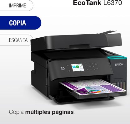 Epson Impresora Multifuncional a Color Inalámbrica con Sistema de Tanque de Tinta EcoTank L6370