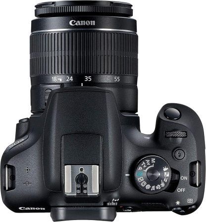 Canon EOS 2000D (Rebel T7) Paquete de cámara réflex digital con lente de 18-55 mm | Wi-Fi incorporado, sensor CMOS de 24.1 MP | Procesador de imagen DIGIC 4+ y videos Full HD + memoria de 64 GB (17