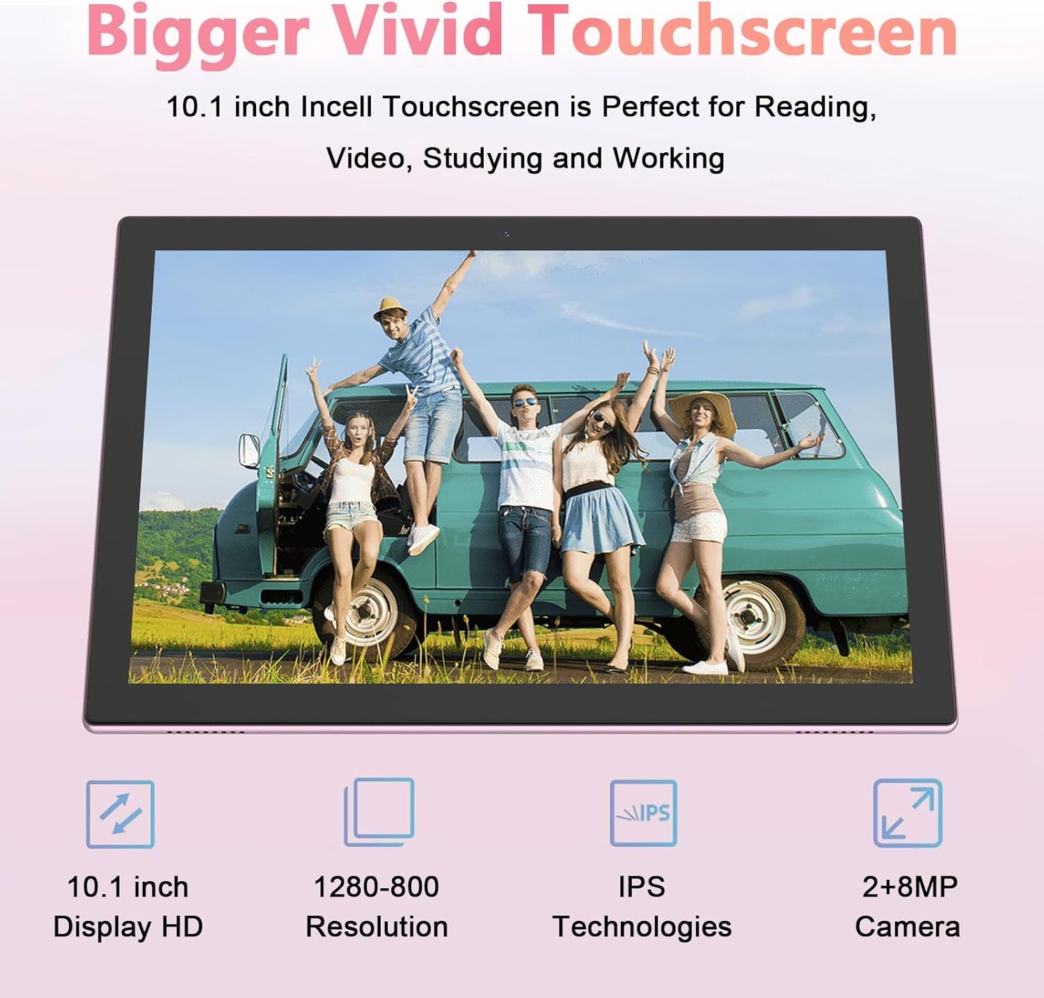 Tablet Android 15 de 10 pulgadas, 18 GB de RAM+128 GB de ROM/2 TB expandible, tabletas 2 en 1 con funda de teclado, lápiz capacitivo de mouse, procesador de cuatro núcleos de 2.0 GHz, visualización