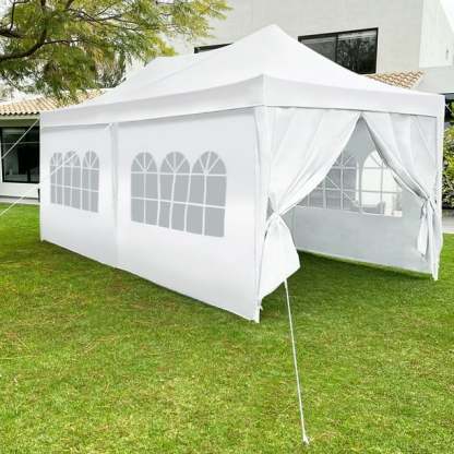 Toldo con paredes Carpa plegable retráctil 3x6 m para jardín eventos Armored Travel Reforzado + maleta