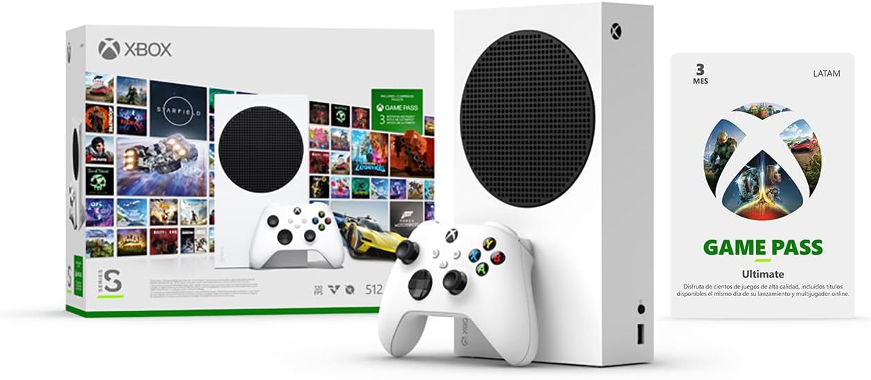 Microsoft | Consola Xbox Series S con 3 meses de Game Pass incluidos - Edition