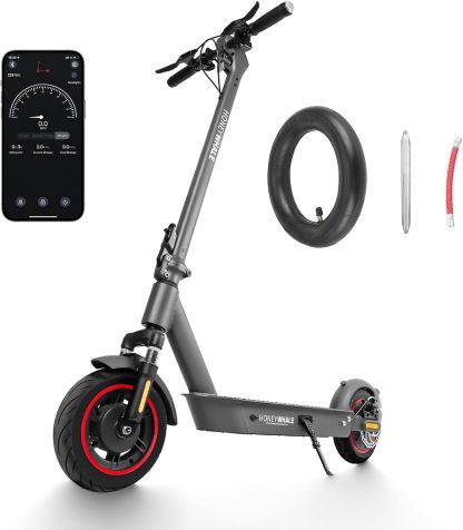 HONEYWHALE E9 MAXS Scooter Eléctrico Plegable para Adultos, Patin electrico con Motor de hasta 500W, Velocidad Máxima de 32KM/H, Autonomía Máxima 40KM, Batería (36V, 15AH)