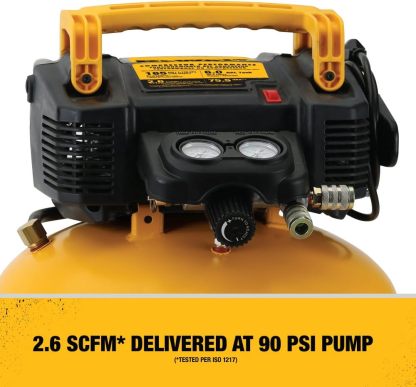DEWALT Compresor eléctrico de Trabajo Pesado Circular de 6.0 Galones 165 PSI DWFP55126—tornillos universales