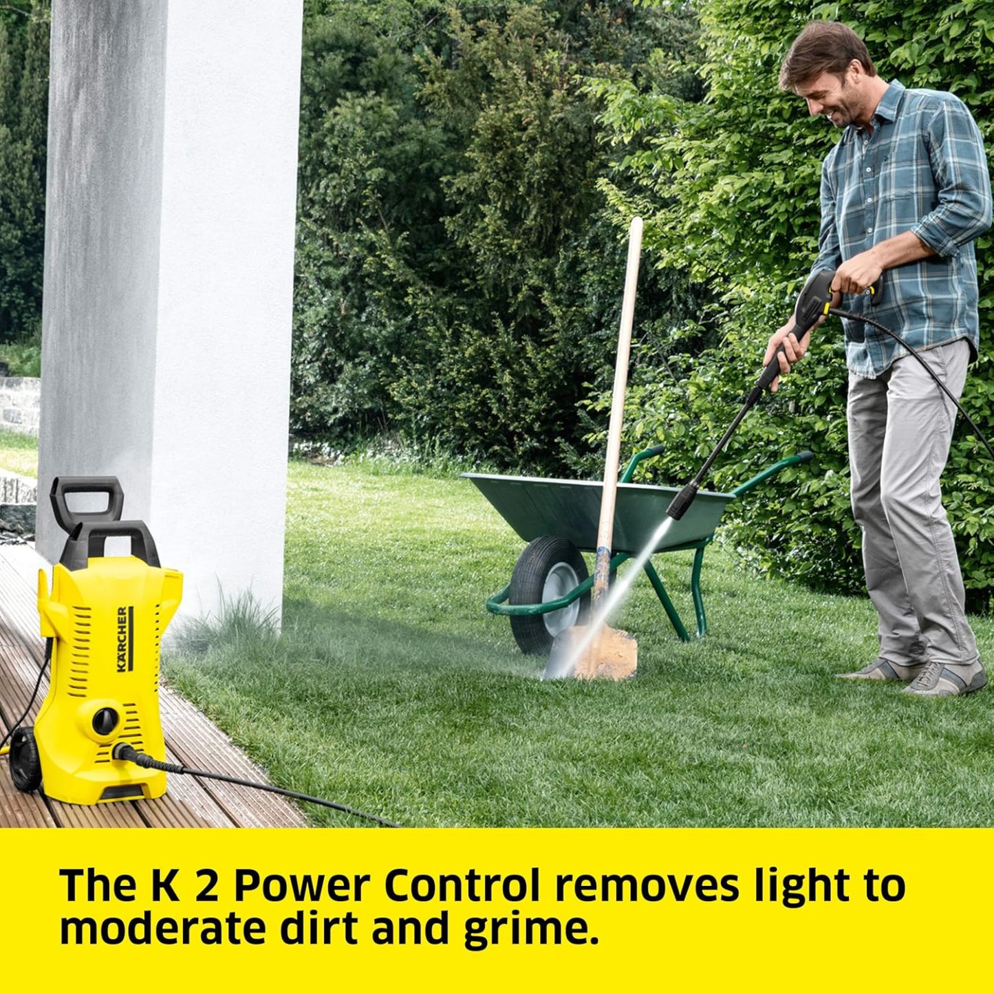 Kärcher K 2 Power Control MAX 2000 PSI Lavadora a presión eléctrica con 2 Varillas de pulverización y Manguera de 26 pies, 1.45 GPM