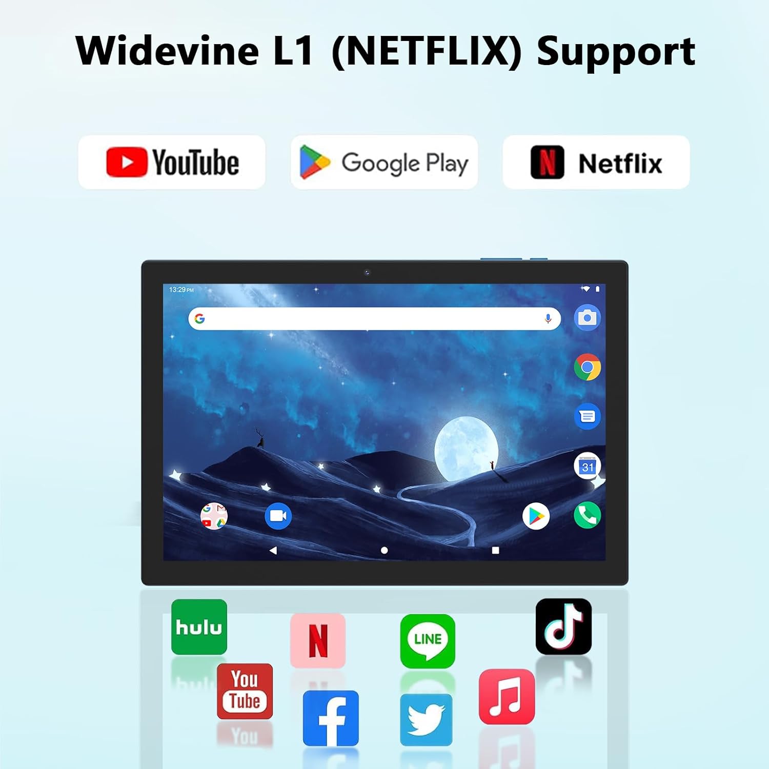 Tablet Android 15 de 10 pulgadas, 18 GB de RAM+128 GB de ROM/2 TB expandible, tabletas 2 en 1 con funda de teclado, lápiz capacitivo de mouse, procesador de cuatro núcleos de 2.0 GHz, visualización