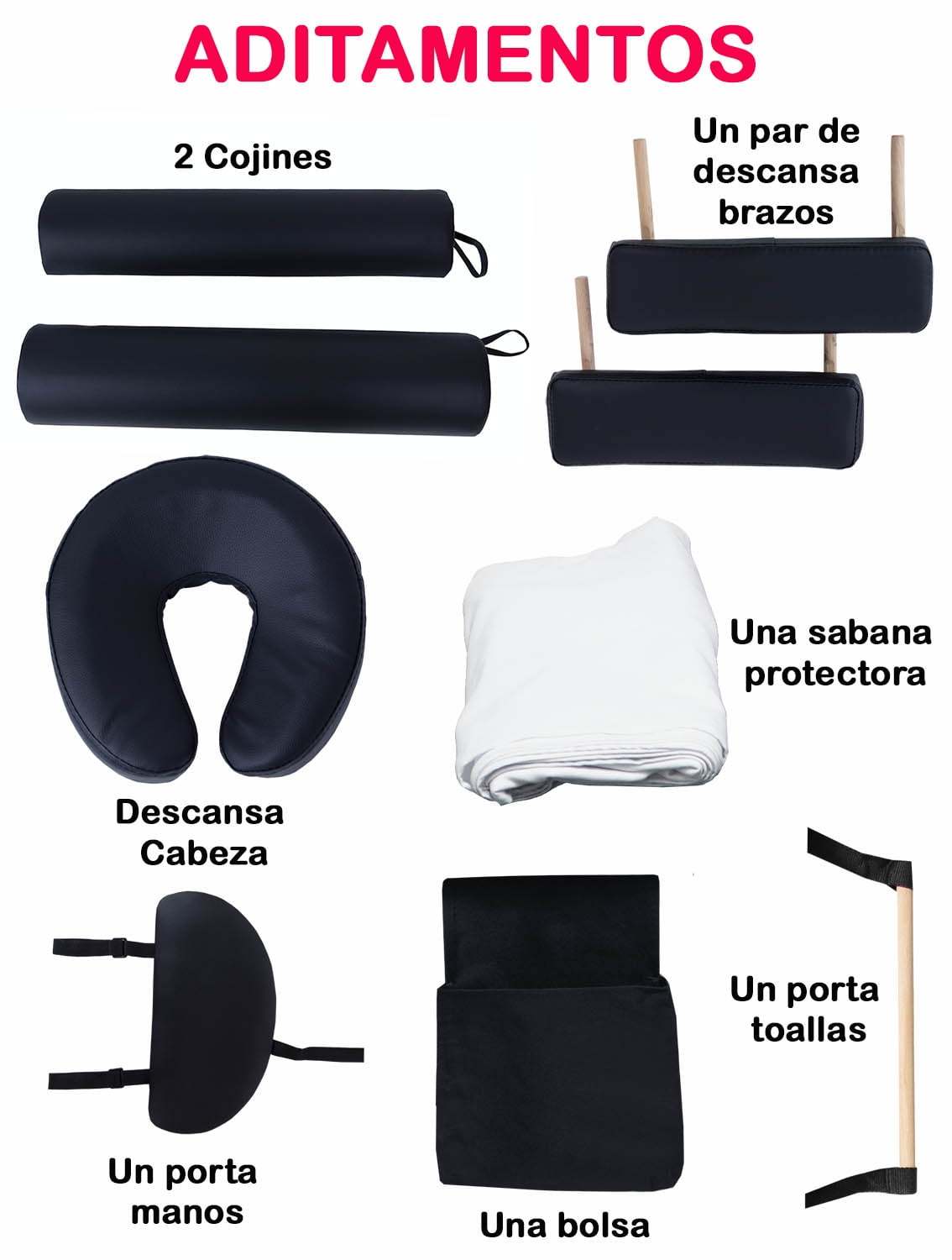 Cama de Masaje Nanofort Portatil Plegable 3 Secciones