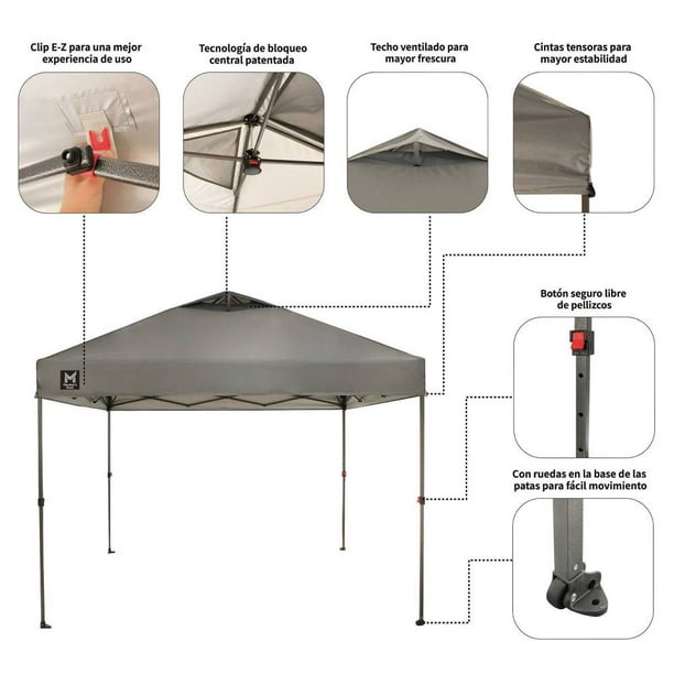 Toldo Instantáneo Member's Mark 3x3 m