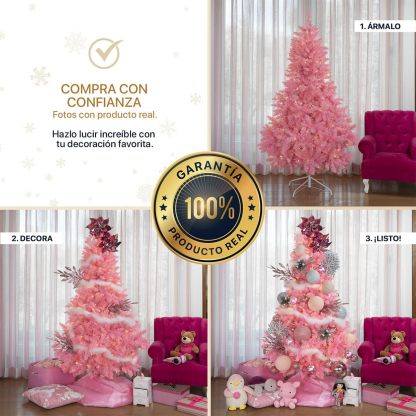 ESQUIMAL Árbol de Navidad Frondoso Pino Navideño Plegable, Cedro del Himalaya (Verde, 2.2 m)