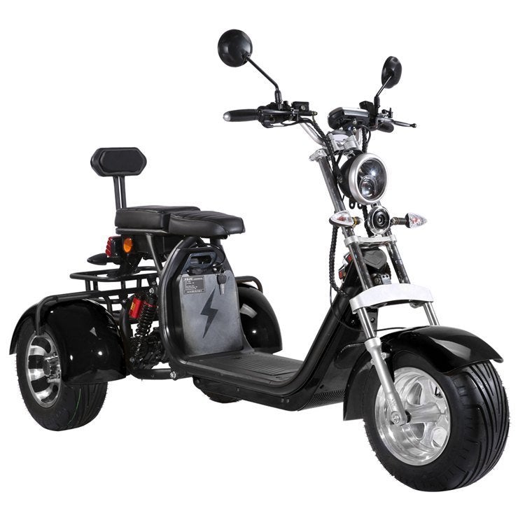 Motocicleta eléctrica de la vespa eléctrica adulta de 3 ruedas con el asiento del pasajero