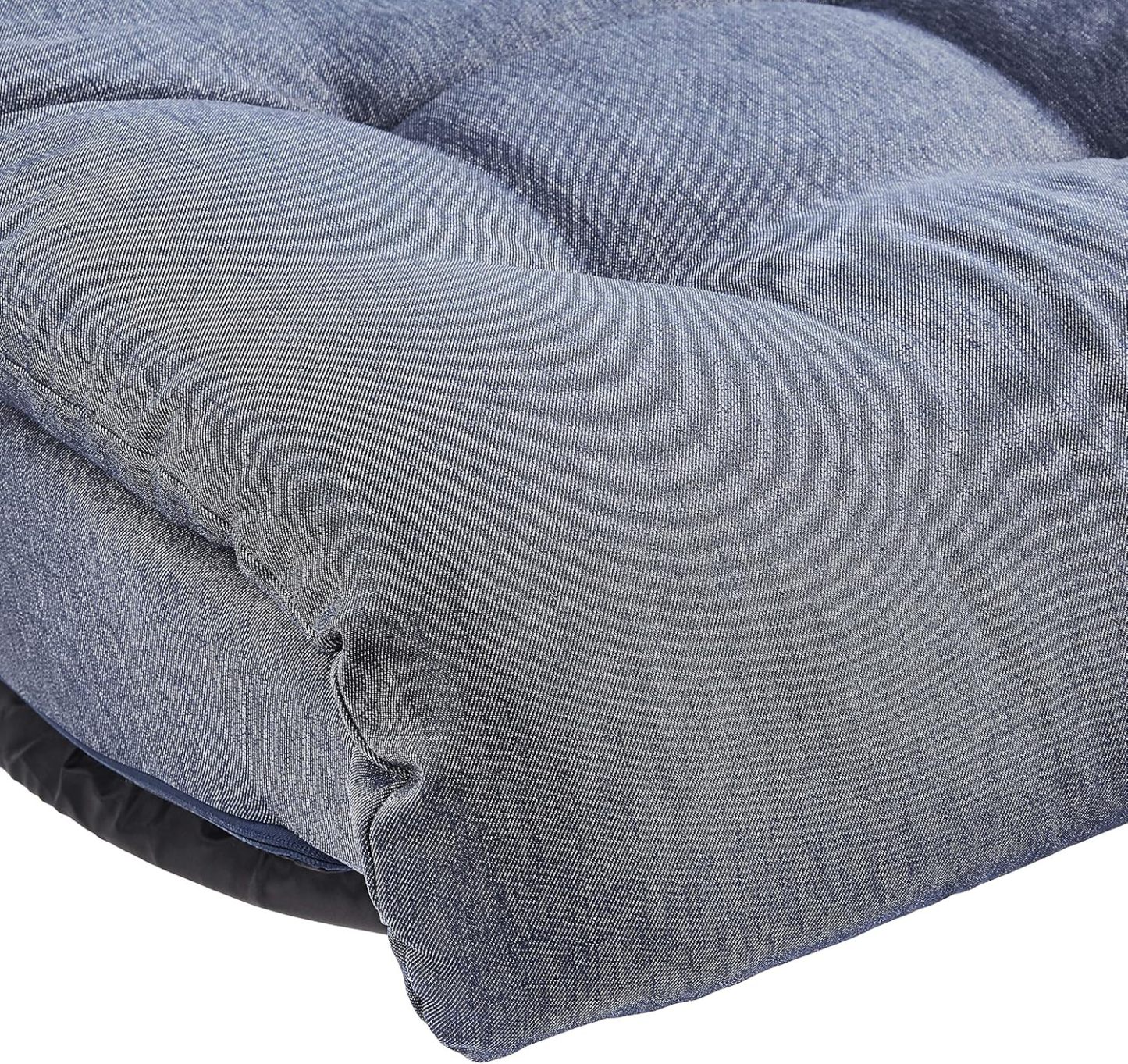 Amazon Basics - Silla giratoria de espuma con reposacabezas, ajustable, color gris