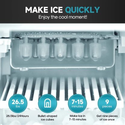 ICEPURE - Dispensador de agua 3 en 1 con máquina de hielo integrada, agua caliente y fría temperatura y hielo bala, carga superior de 2, 3 o 5 galones, 24 libras por máquina de hielo de 24 horas,