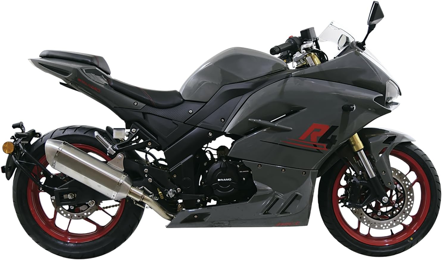 DINAMO Motocicleta Deportiva R4 Gris 2024
