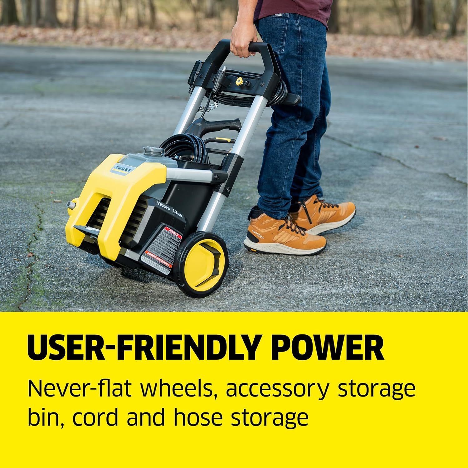 Karcher - Máquina limpiadora eléctrica a presión, K1700, Amarillo