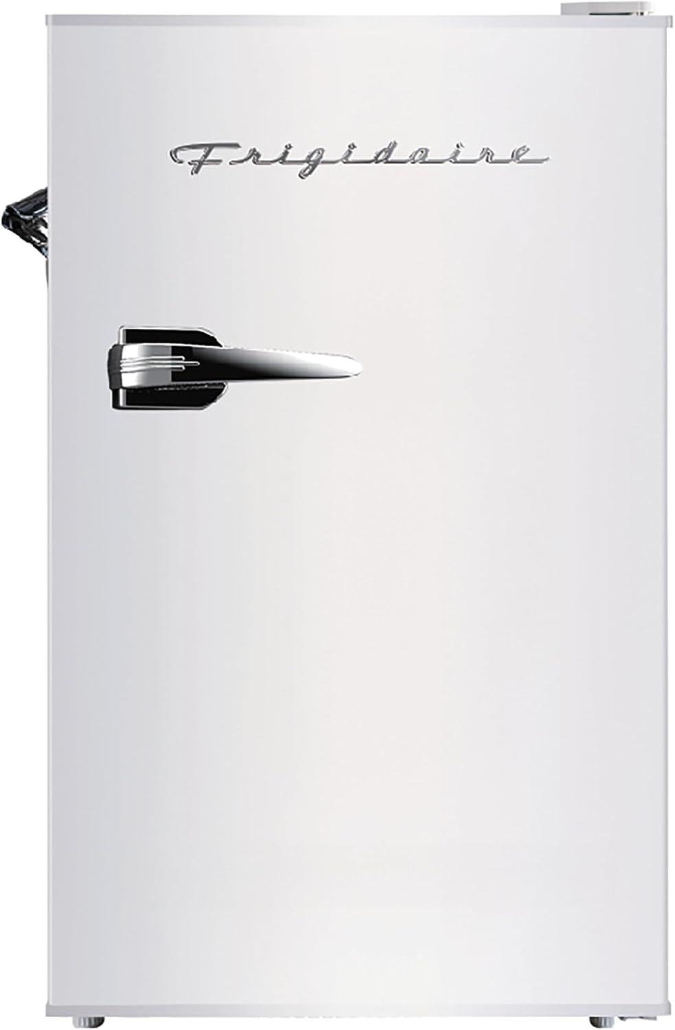 ❄️ Refrigerador compacto retro Frigidaire con enfriador, refrigerador de mostrador de 3.2 pies cúbicos con abridor de botellas incorporado, ideal para oficina, dormitorio, residencia estudiantil o cabaña