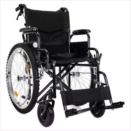 Silla De Ruedas Todo Terreno Extra Resistente Frenos De Lujo