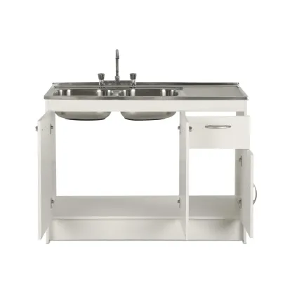 Mueble Cocina con Lavaplato Derecho 120Cm y Grifería