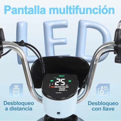 HONEYWHALE UNA Bicicleta Electrica para Adultos, Moto Electrica con Alarma, Potencia Motor MAX 800W, Velocidad MAX 45KM/H, Autonomía 60KM, Bateria 20AH de Gran Capacidad