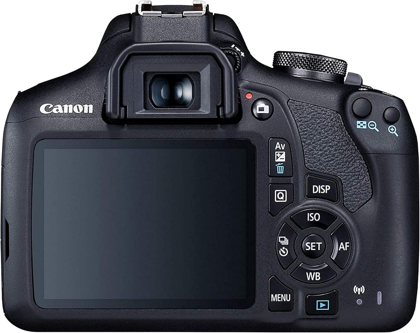 Canon EOS 2000D (Rebel T7) Paquete de cámara réflex digital con lente de 18-55 mm | Wi-Fi incorporado, sensor CMOS de 24.1 MP | Procesador de imagen DIGIC 4+ y videos Full HD + memoria de 64 GB (17