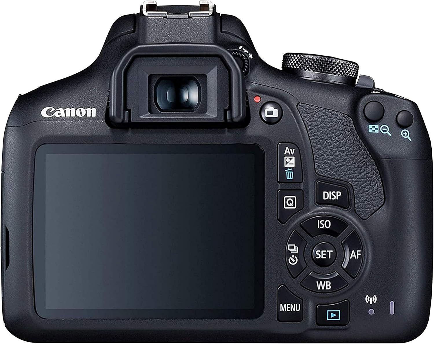 Canon EOS 2000D (Rebel T7) Paquete de cámara réflex digital con lente de 18-55 mm | Wi-Fi incorporado, sensor CMOS de 24.1 MP | Procesador de imagen DIGIC 4+ y videos Full HD + memoria de 64 GB (17