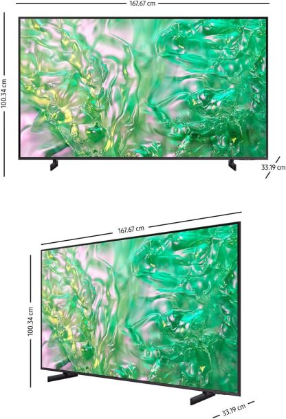 SAMSUNG 75" Crystal UHD U8000F 4K, Procesador Crystal, Diseño Metálico, Knox Security, Escalado 4k, Smart TV (2025)
