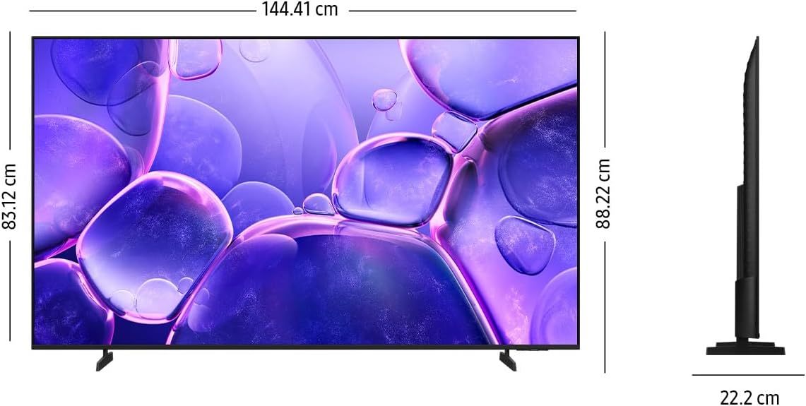 SAMSUNG 75" Crystal UHD U8000F 4K, Procesador Crystal, Diseño Metálico, Knox Security, Escalado 4k, Smart TV (2025)