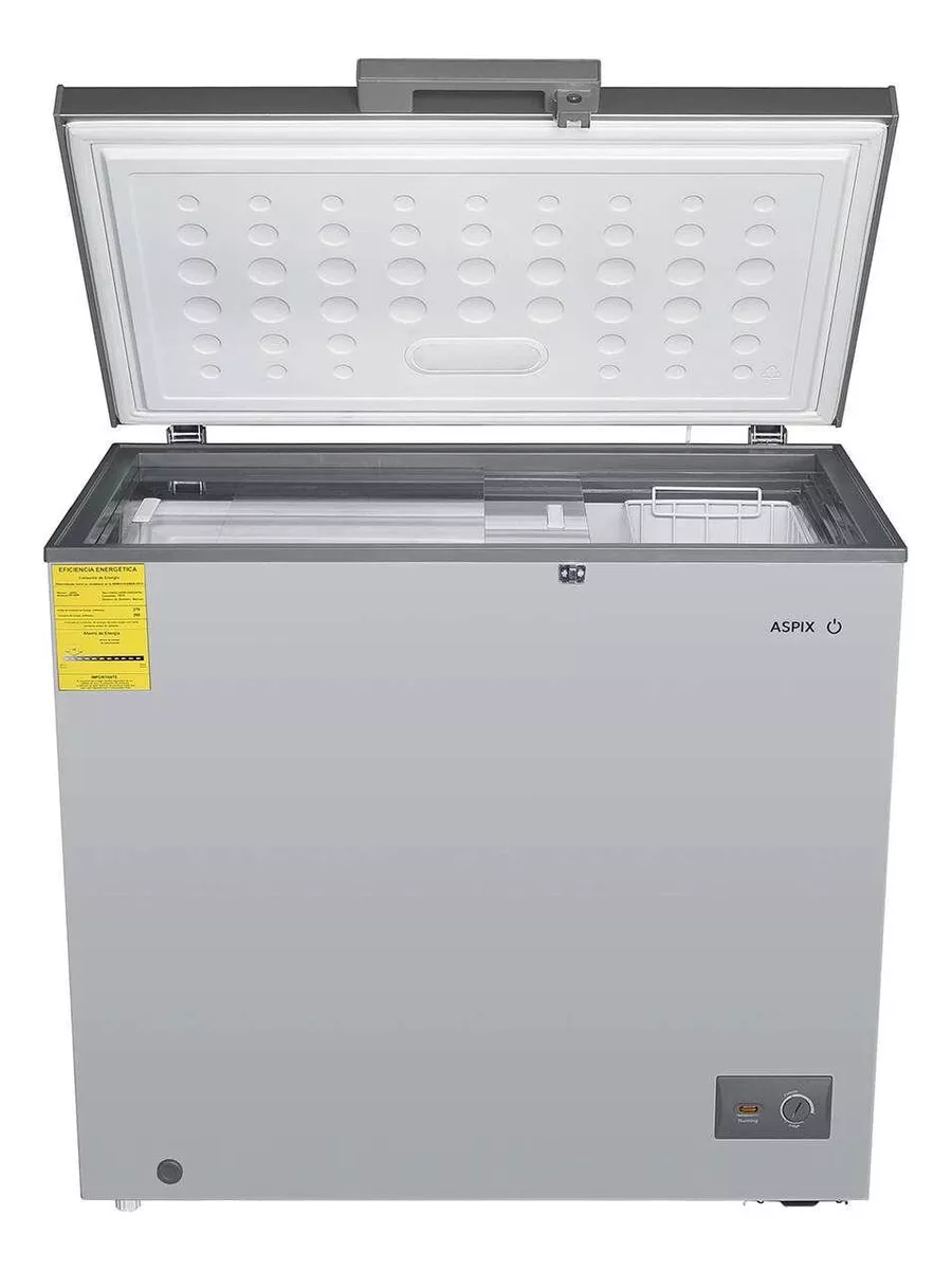 Congelador Aspix 7 Pies Gris Color Plateado(plata)