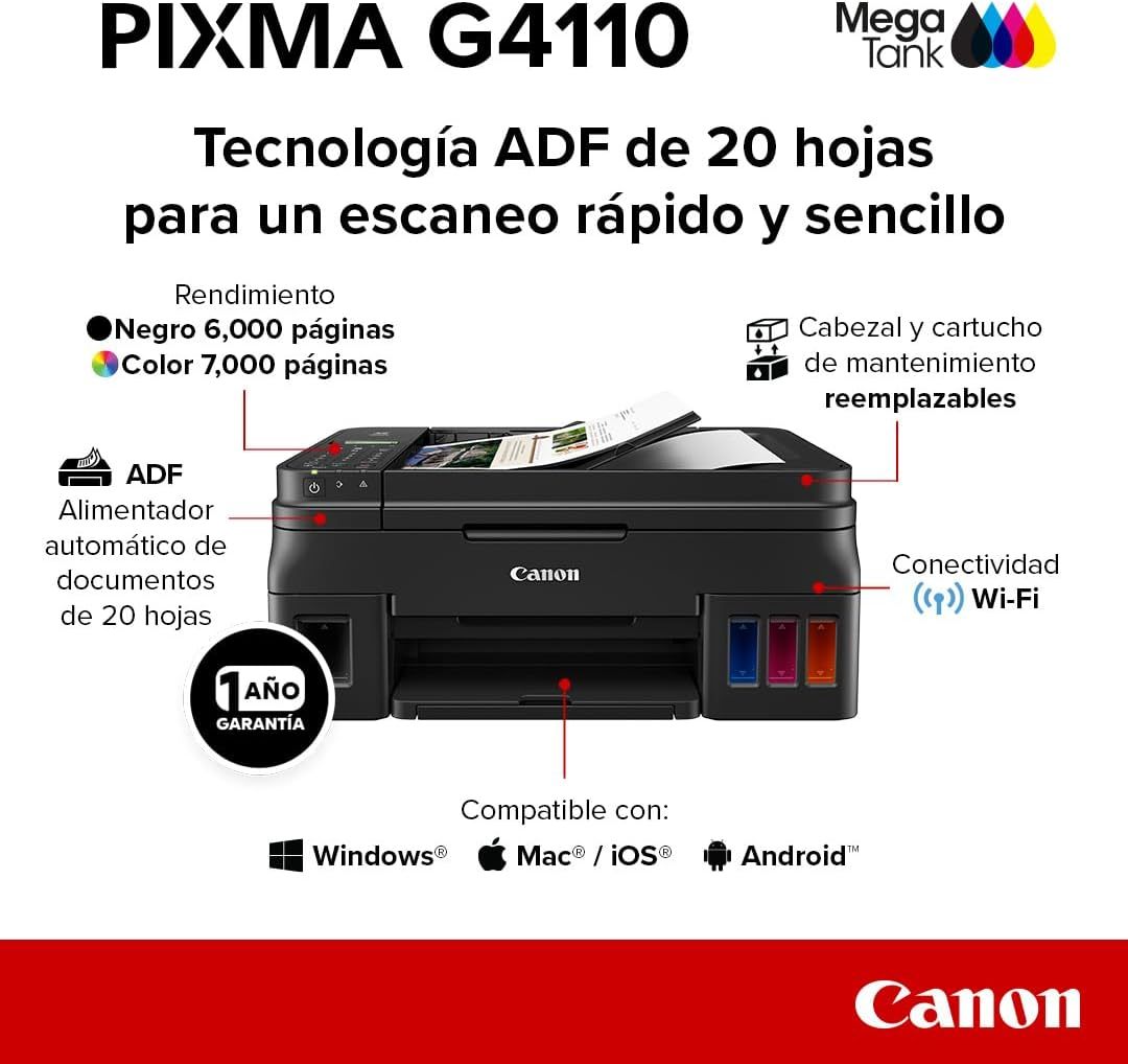 Canon Multifuncional PIXMA G2110