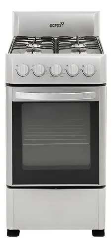 Estufa Manual Piso Practica Potente Funcional 4 Quemadores Gris