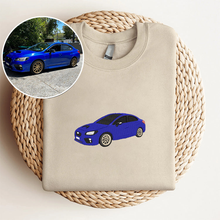 Personalized Embroidered Sweatshirt Gift for Car Lovers