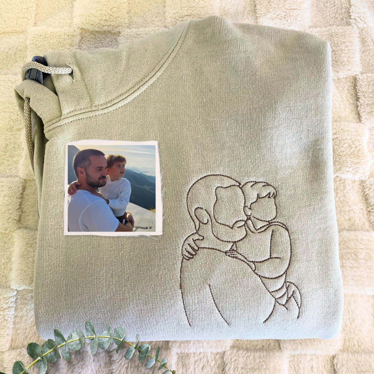 Personalized Portrait Father's Day Gifts for Father and Son Sweatshirts, Hoodies