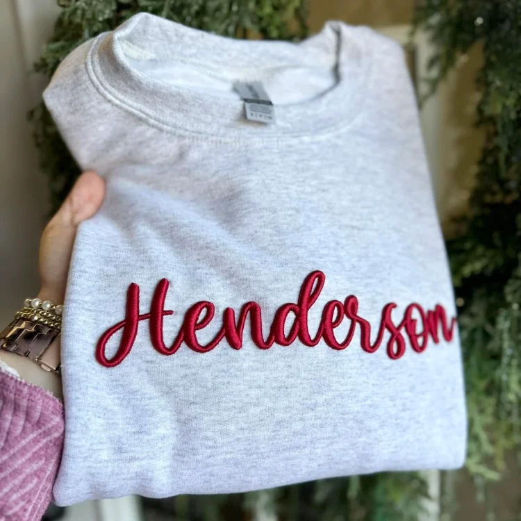 Custom 3D Puff Embroidery Sweatshirt