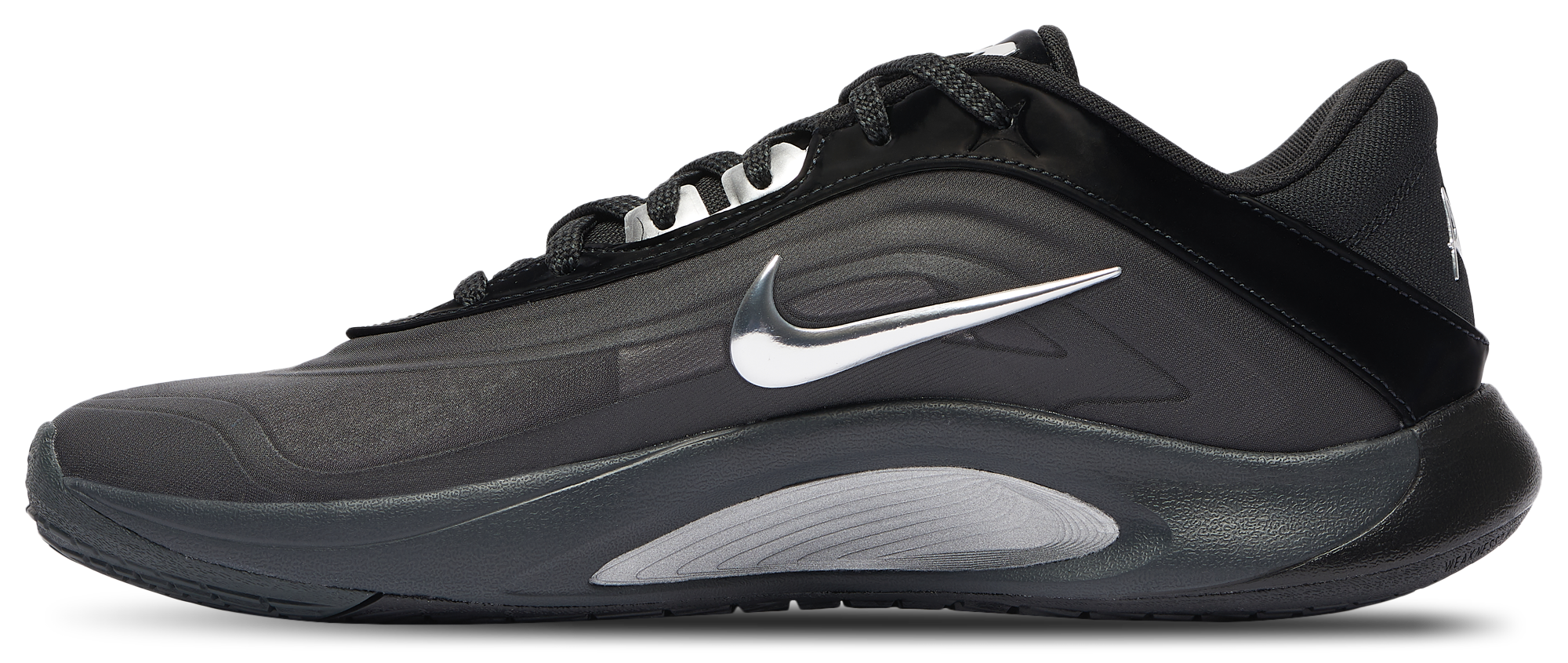 Nike A'One - Black/Metallic Silver/Dark Smoke Grey - Image 2