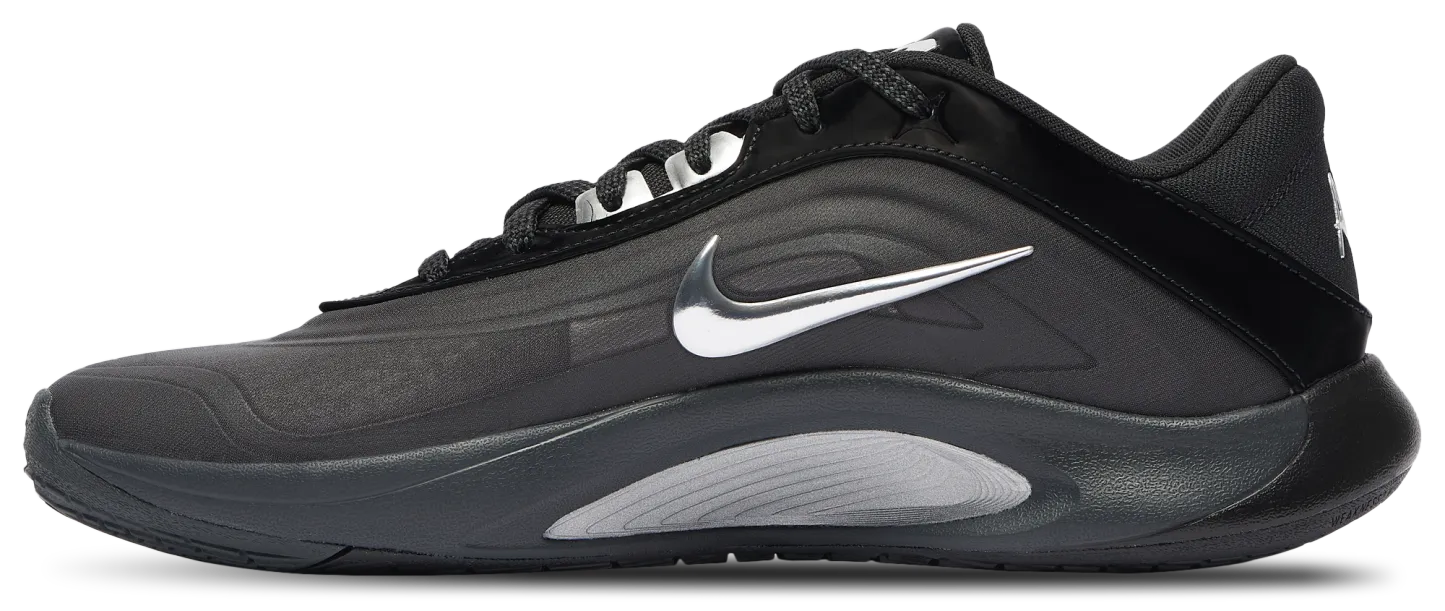 Nike A'One - Black/Metallic Silver/Dark Smoke Grey - Image 2