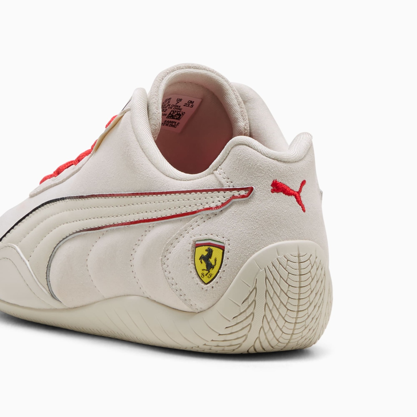Scuderia Ferrari Speedcat Women's Sneakers - Vapor Gray-Rosso Corsa - 3