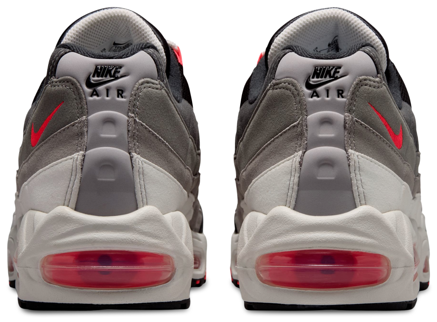 Nike Air Max 95 Big Bubble Premium - Gray/Red/Silver - Image 3