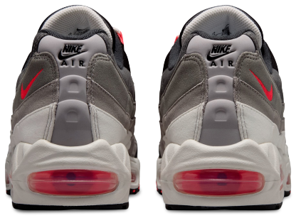 Nike Air Max 95 Big Bubble Premium - Gray/Red/Silver - Image 3