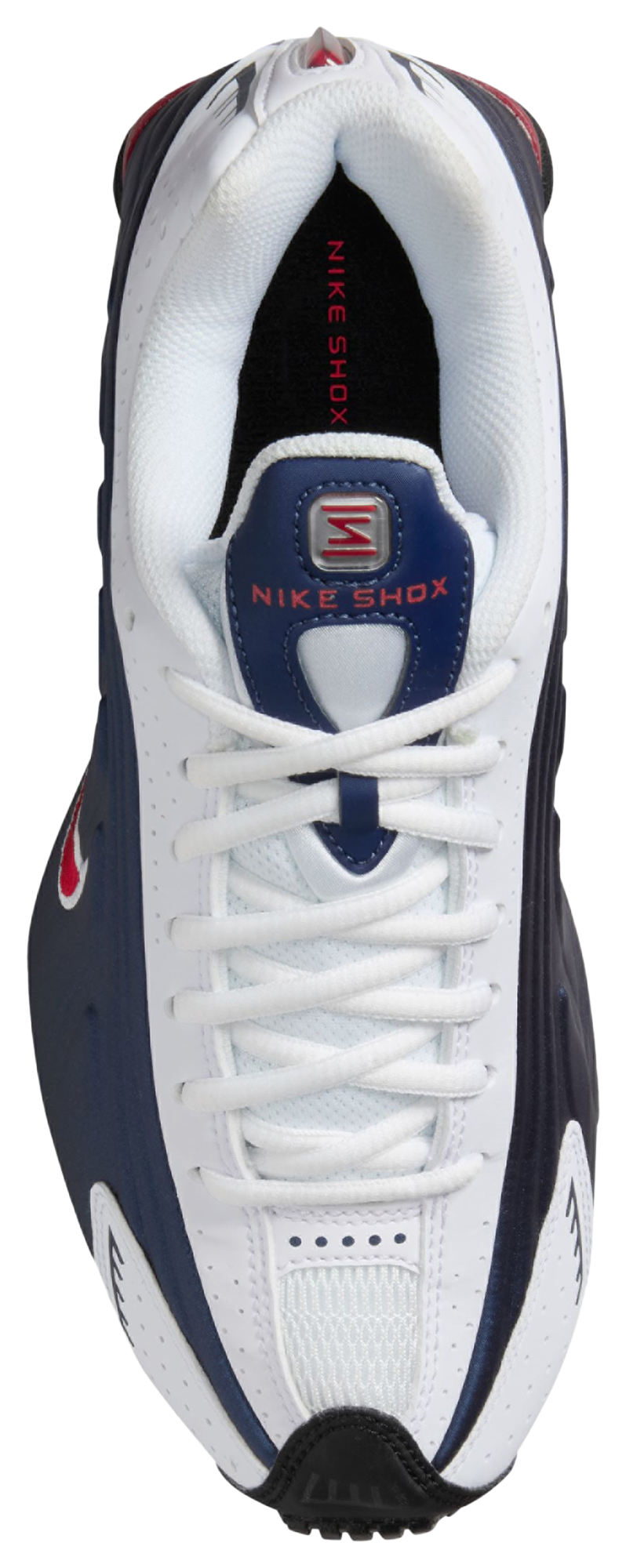 Nike Shox R4 童款 - Midnight Navy/White/Gym Red - Image 3
